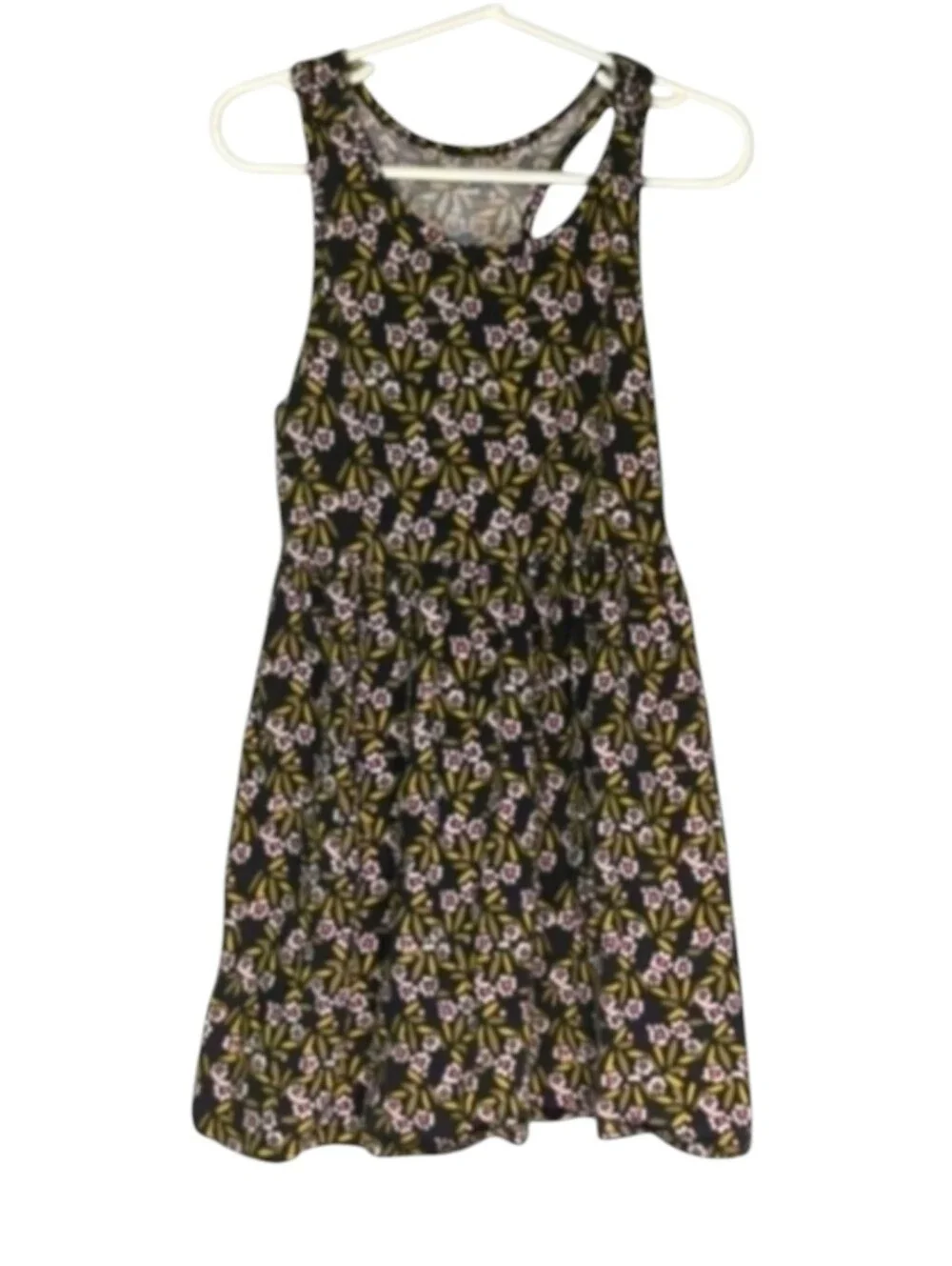 Gymboree Black Floral Racer Back Sundress Girls Size Small